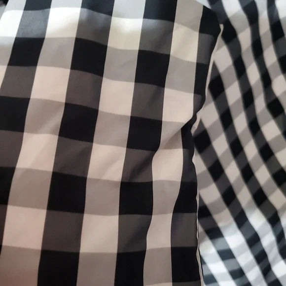Ralph Lauren women's plaid black & white rain jacket size medium - Picture 8 of 9
